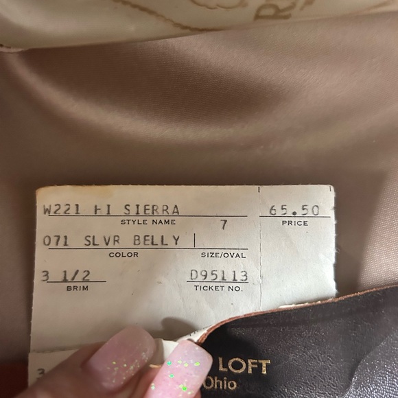 RESISTOL Vintage Self-Conforming XXX Beaver Western Cowboy Hat size 7 Oval - Picture 8 of 9